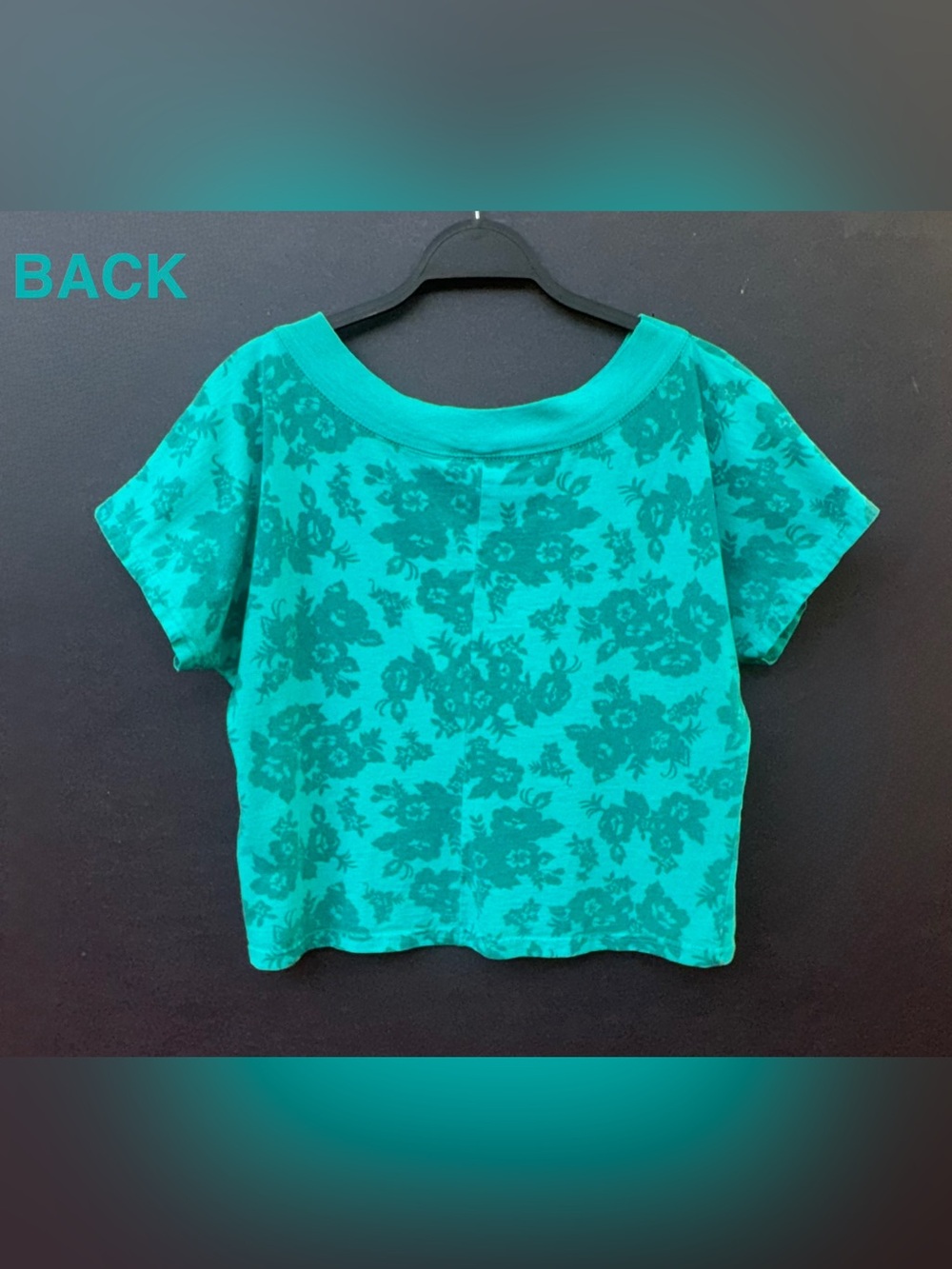 Vintage 80’s & 90’s Traffic Jam, Teal & Turquoise floral Top. M - Picture 8 of 15